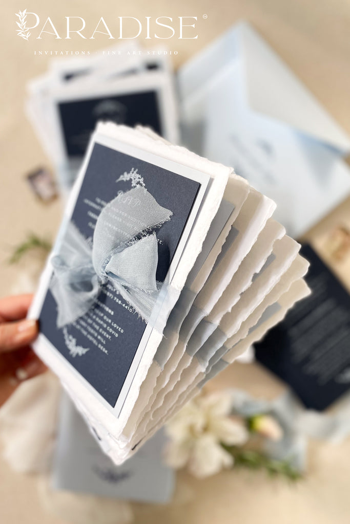 Eleanora Handmade Paper Wedding Invitation Sets