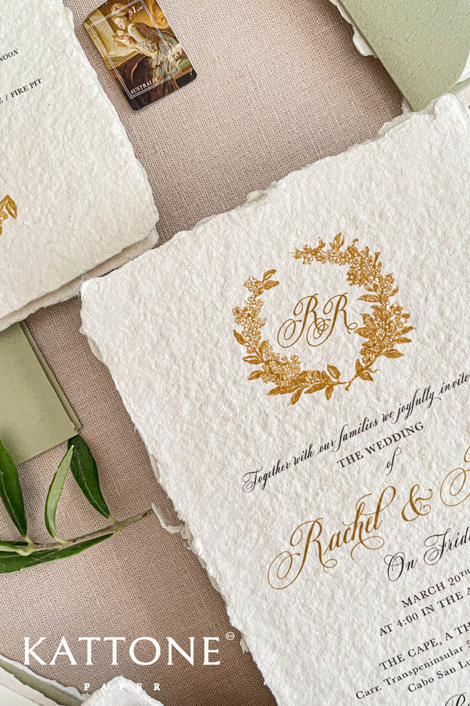 Handmade Paper Invitations Luxury Handmade Paper Wedding Invitations | Sage Green Wedding ...