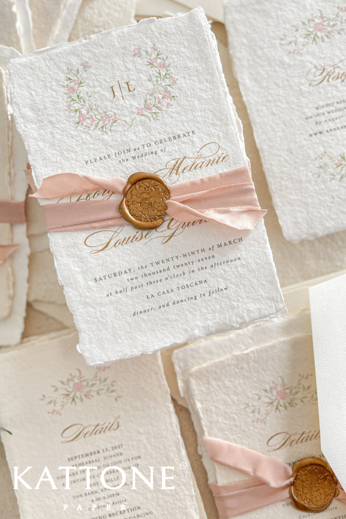 Labella Handmade Paper Wedding Invitation Sets