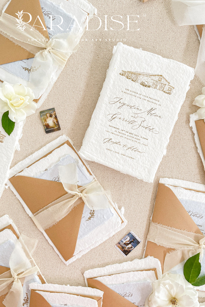 Nayeli Handmade Paper Wedding Invitations