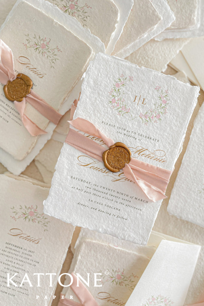 Labella Handmade Paper Wedding Invitation Sets