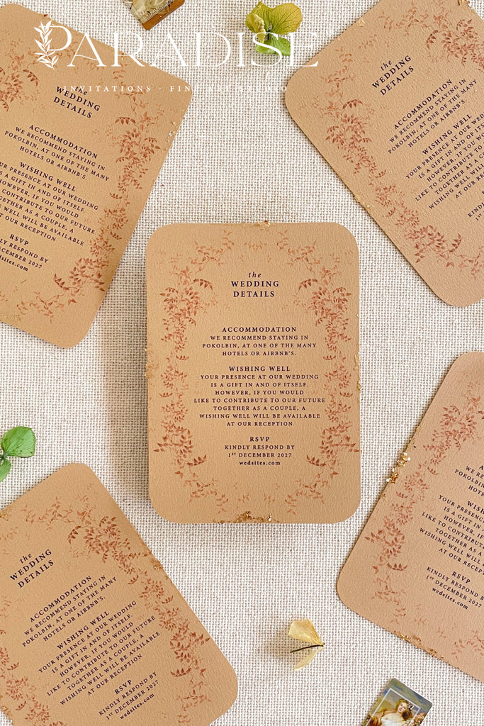 Rebekah Handmade Paper Wedding Invitation Sets