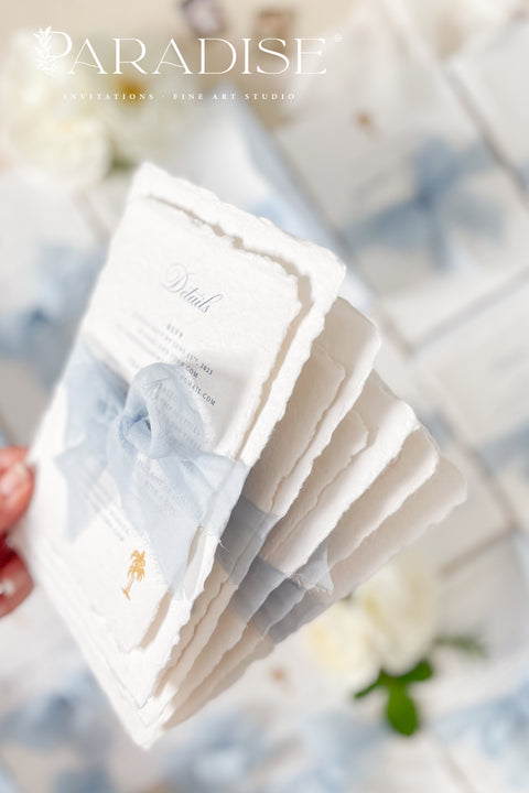 Bring the warmth of the tropics to your special day with our handmade palm tree wedding invitations, designed for couples who dream of a sun-kissed, seaside celebration. Each invitation is crafted by hand and features an elegant palm tree motif - symbolizing peace, paradise, and everlasting love.