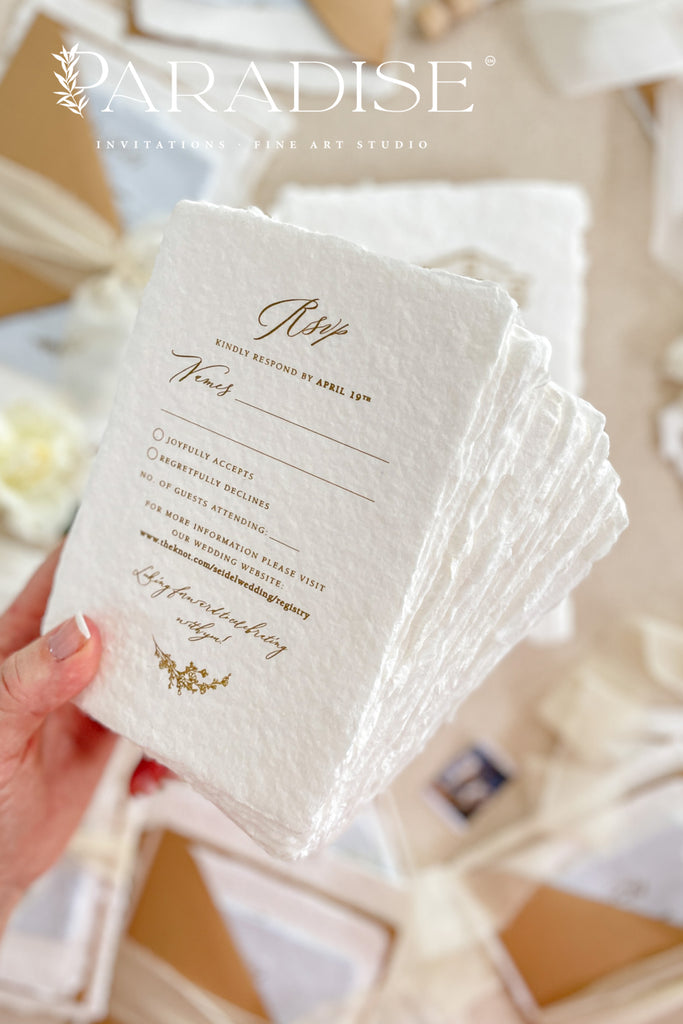 Nayeli Handmade Paper Wedding Invitations