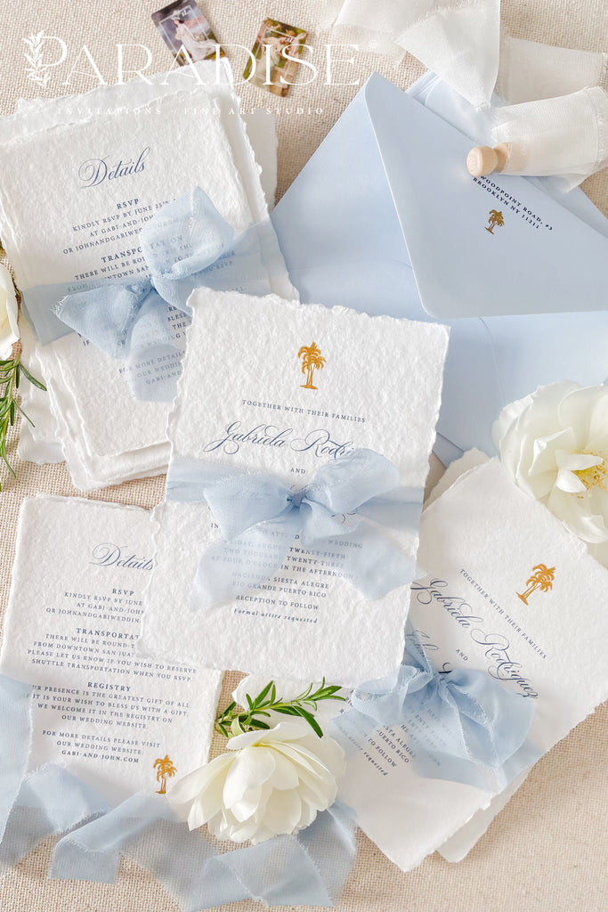 Annamaria Handmade Paper Wedding Invitation Sets