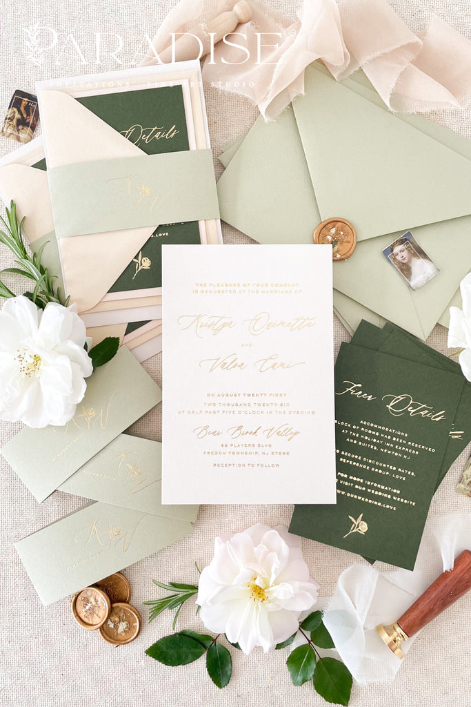 Lyla Hot Foil Stamping Wedding Invitation Sets