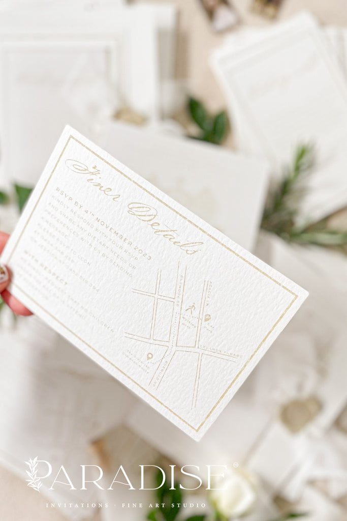 Grace Hand Drawn Venue Wedding Invitation Sets