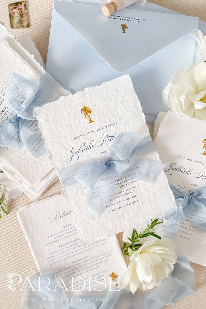 Annamaria Handmade Paper Wedding Invitation Sets