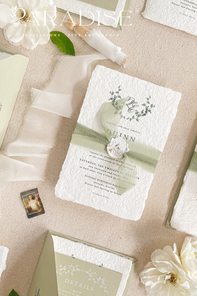 Francesca Handmade Paper Wedding Invitation Sets