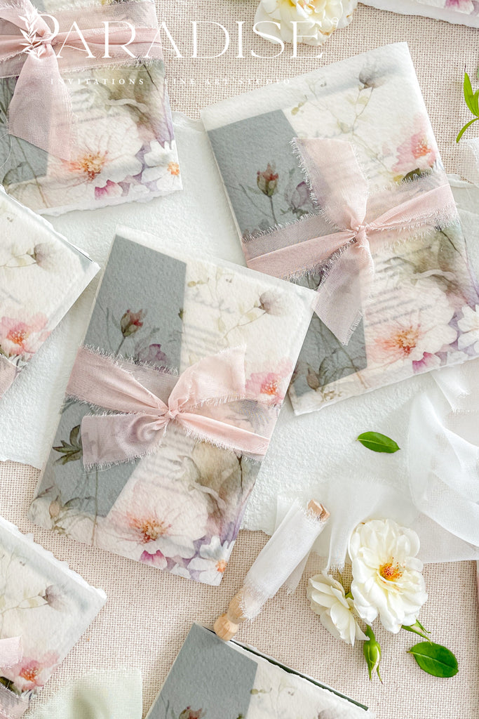 Blanca Handmade Paper Wedding Invitation Sets