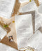 Elevate your tablescape with our handmade paper wedding menus, meticulously crafted from luxury cotton paper with naturally torn deckled edges. Each piece exudes timeless refinement - perfect for romantic, fine-art, or destination weddings. Featuring minimalist typography and soft organic texture, these menus create a cohesive, elegant setting that beautifully complements your stationery suite and enhances your guests’ dining experience.