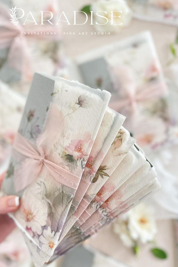 Blanca Handmade Paper Wedding Invitation Sets