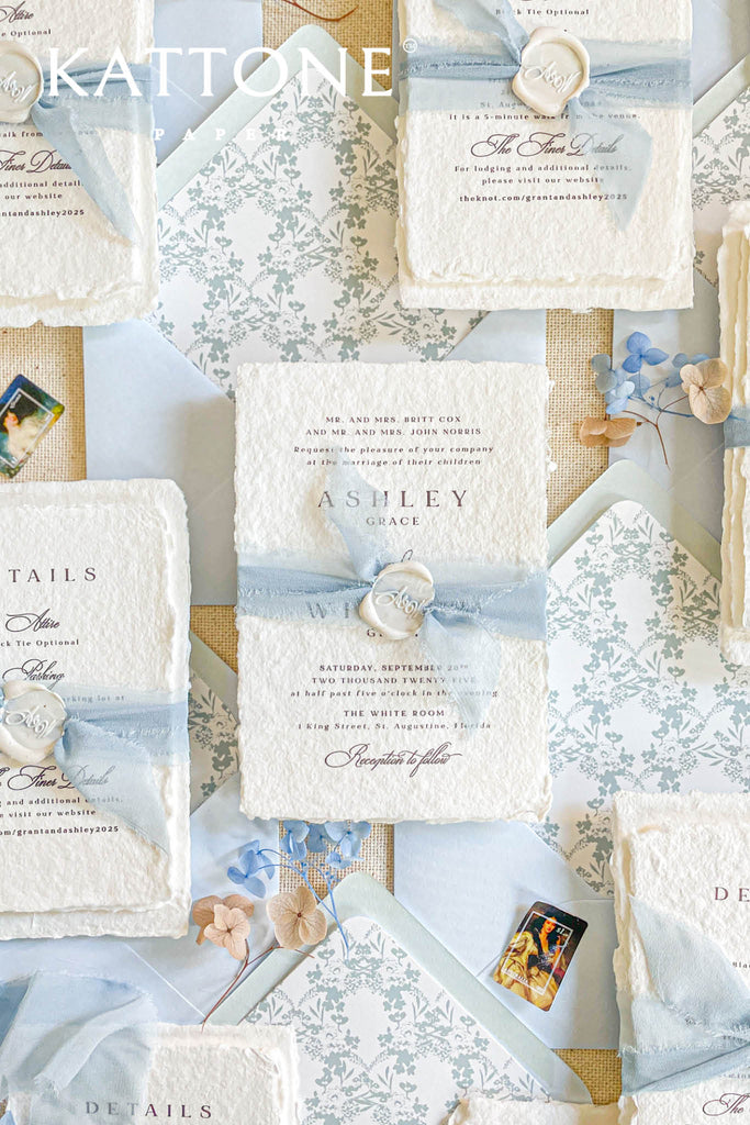 Briseis Handmade Paper Wedding Invitations