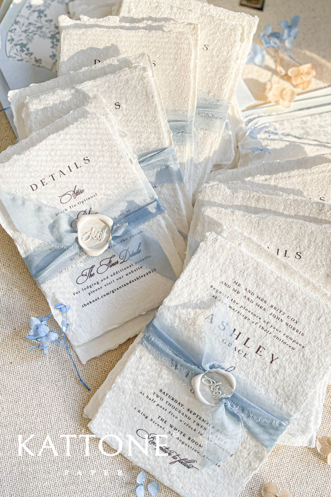 Briseis Handmade Paper Wedding Invitations