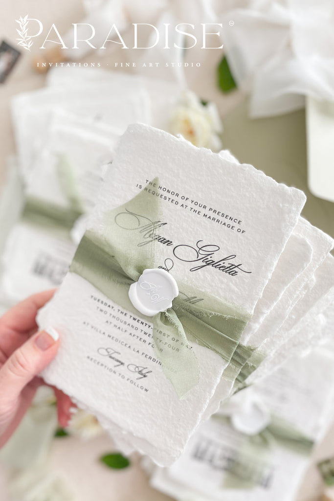 Naya Handmade Paper Wedding Invitation Sets