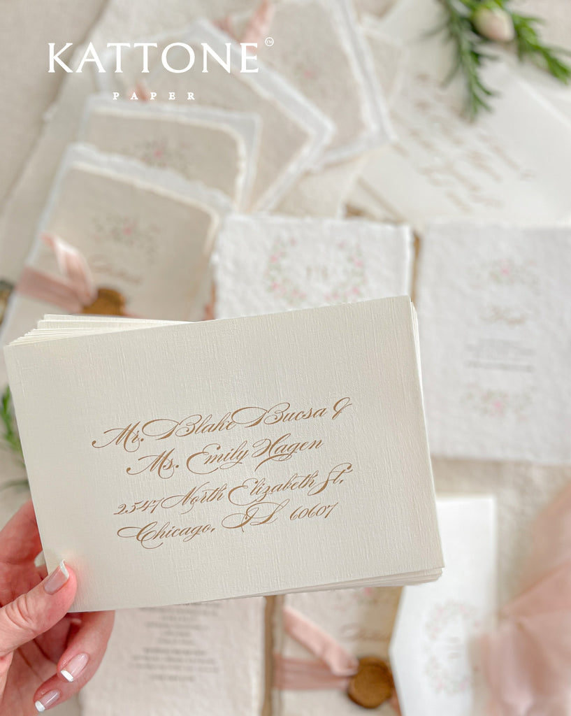 Labella Handmade Paper Wedding Invitation Sets