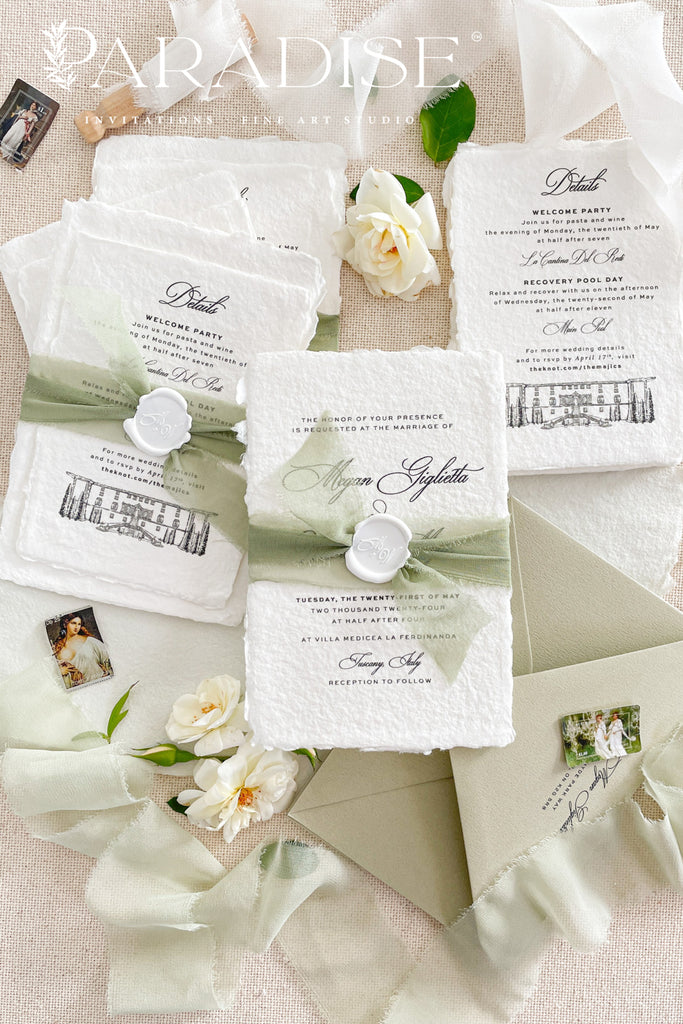 Naya Handmade Paper Wedding Invitation Sets