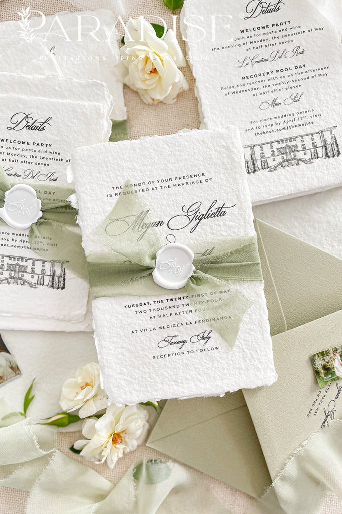 Naya Handmade Paper Wedding Invitation Sets