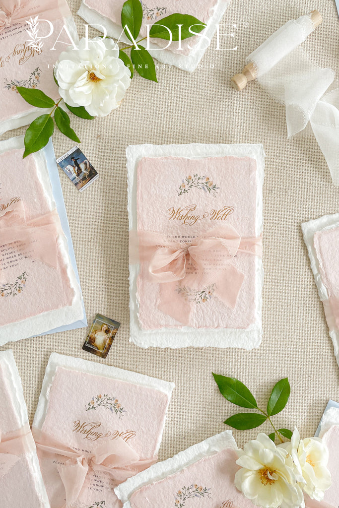 Unique Handmade Paper Wedding Invitation Sets