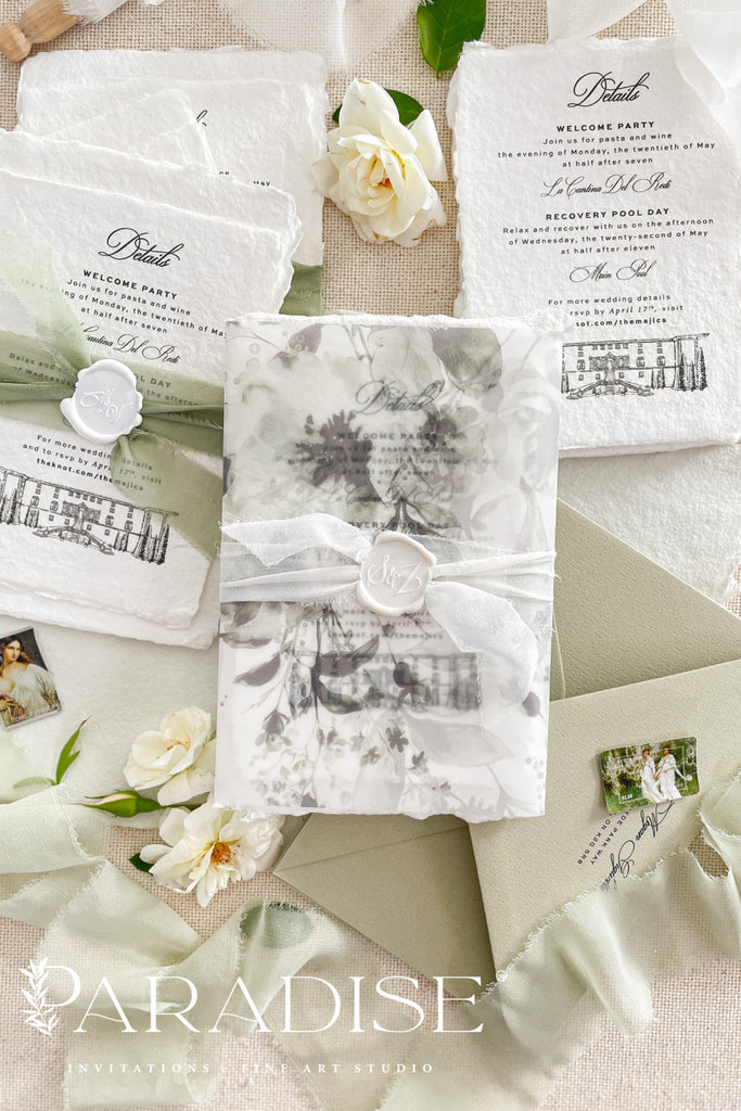 Naya Handmade Paper Wedding Invitation Sets