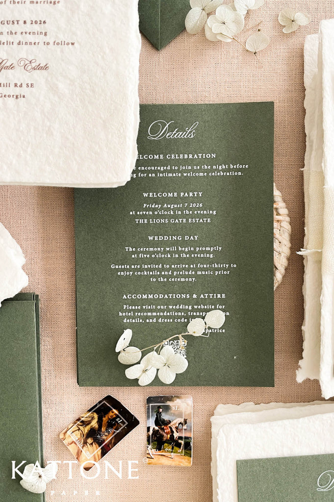 Luxury wedding stationery featuring flowing script and classic serif typography in warm espresso tones for a sophisticated timeless aesthetic.