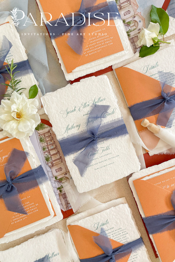 Alora Handmade Paper Wedding Invitation Sets