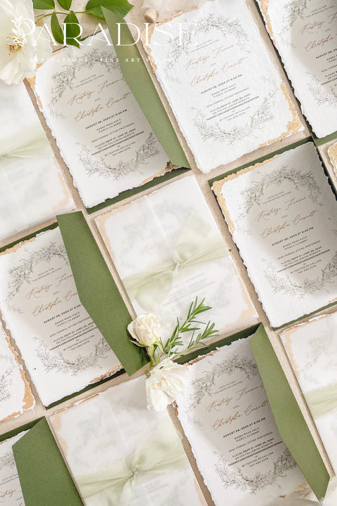 Announce your special day with the serene beauty of our garden wedding stationery set. This collection features a delicate golden leaf on each invite, adding a touch of timeless elegance and luxury. Perfect for a lush garden ceremony, an intimate outdoor reception, or any couple who appreciates a subtle yet romantic and sophisticated aesthetic. The unique design of this timeless romantic stationery is sure to set a beautiful and memorable tone for your celebration.
