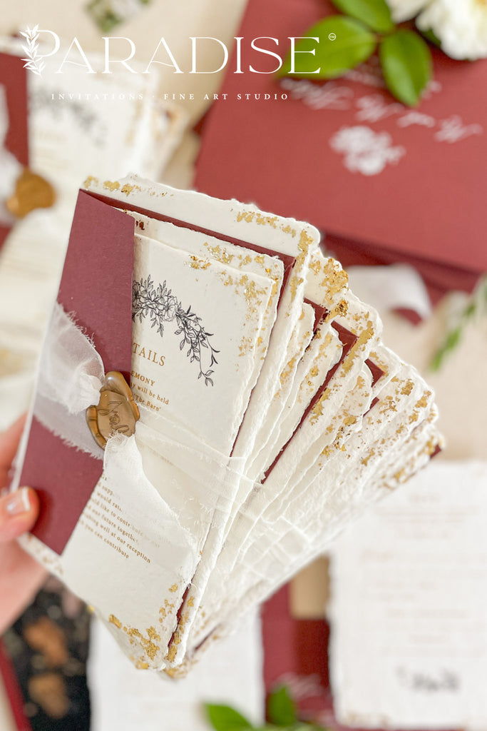 Valerie Handmade Paper Wedding Invitations