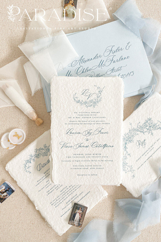 Tamia Handmade Paper Wedding Invitation Sets