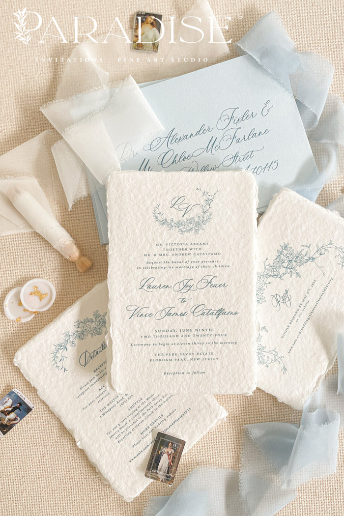 Tamia Handmade Paper Wedding Invitation Sets