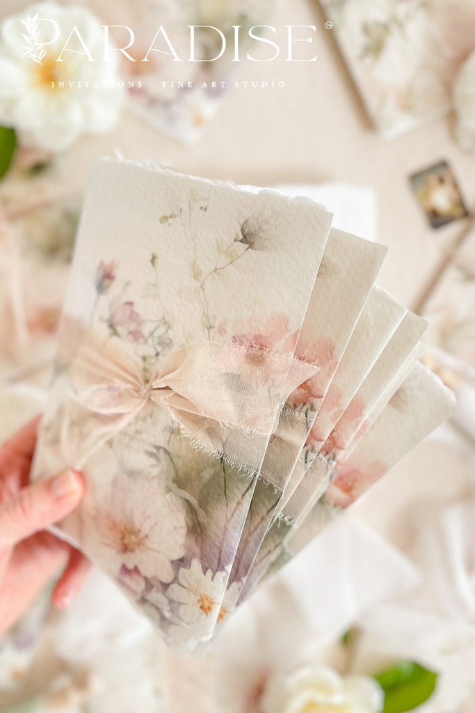 Naomi Handmade Paper Wedding Invitation Sets