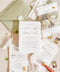 This exquisite wedding invitations suite offers a blend of timeless sophistication and modern elegance. The beautiful modern calligraphy invites are printed on luxurious handmade cotton paper, providing a rich, tactile feel and a fine art finish. This fine art stationery is the perfect choice for couples who appreciate bespoke, handcrafted details and a chic, contemporary aesthetic.