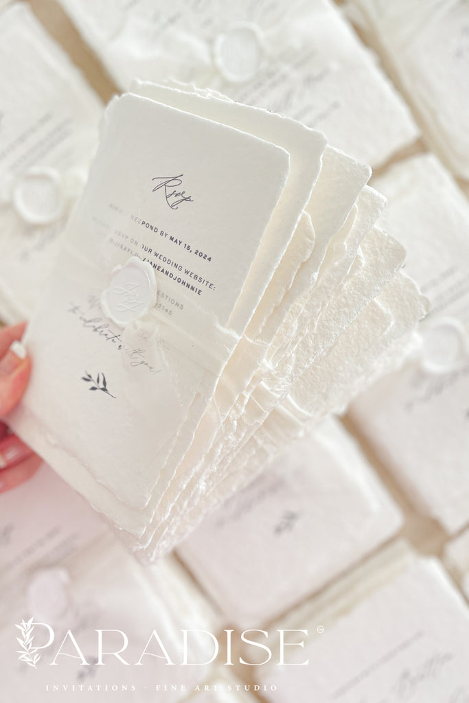 Vixen Handmade Paper Wedding Invitation Sets