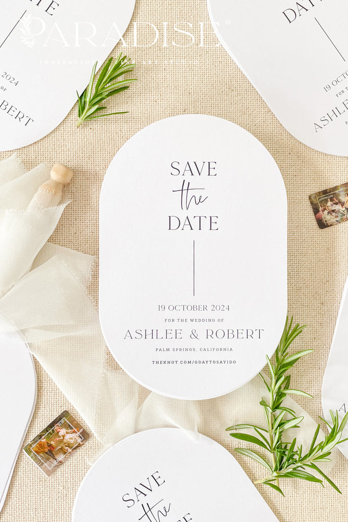 Melody Double Arch Save the Date Cards