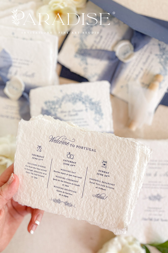 Nina Handmade Paper Wedding Invitation Sets