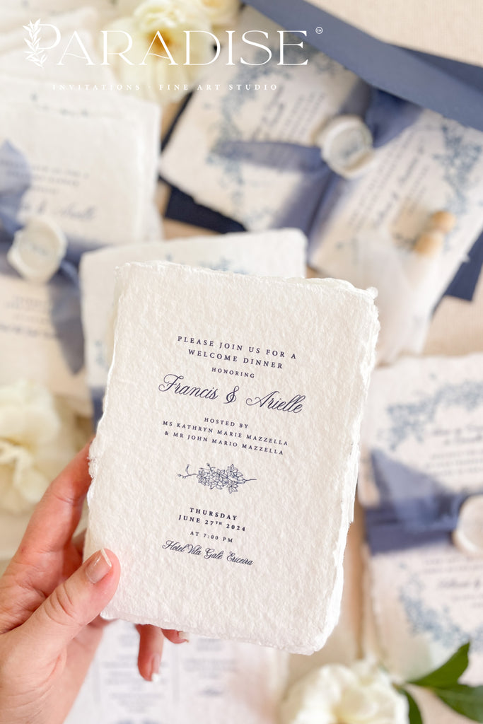 Nina Handmade Paper Wedding Invitation Sets