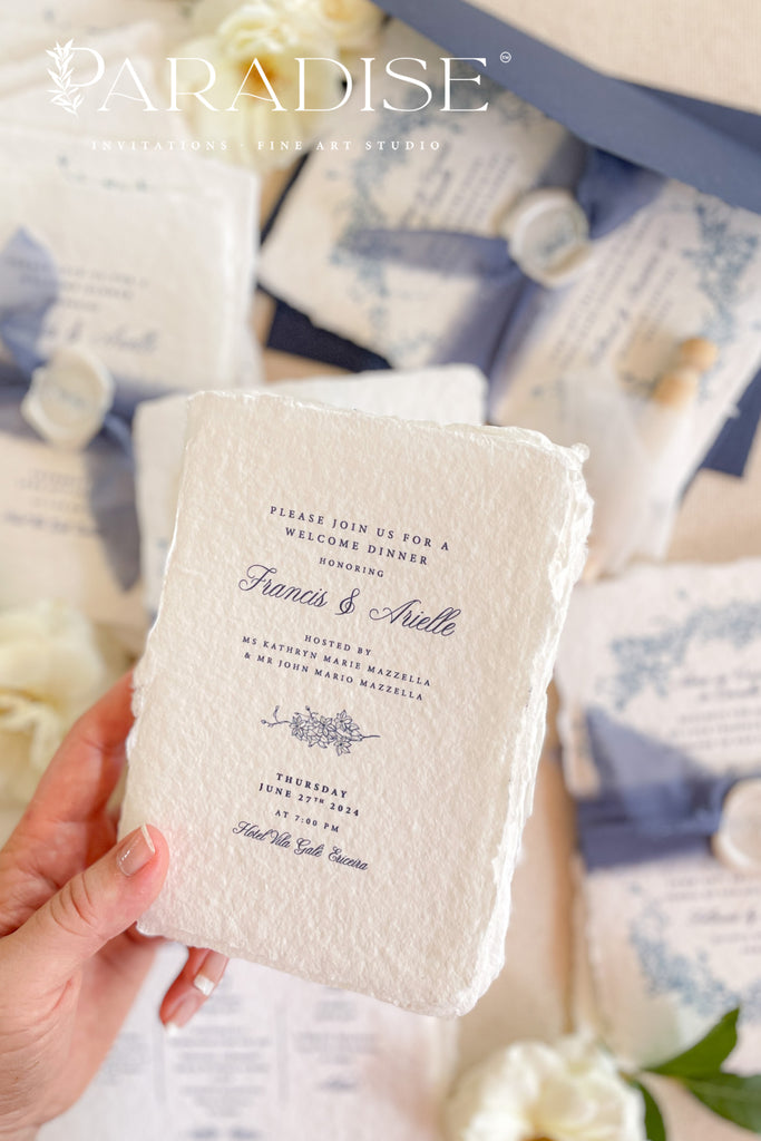 Nina Handmade Paper Wedding Invitation Sets