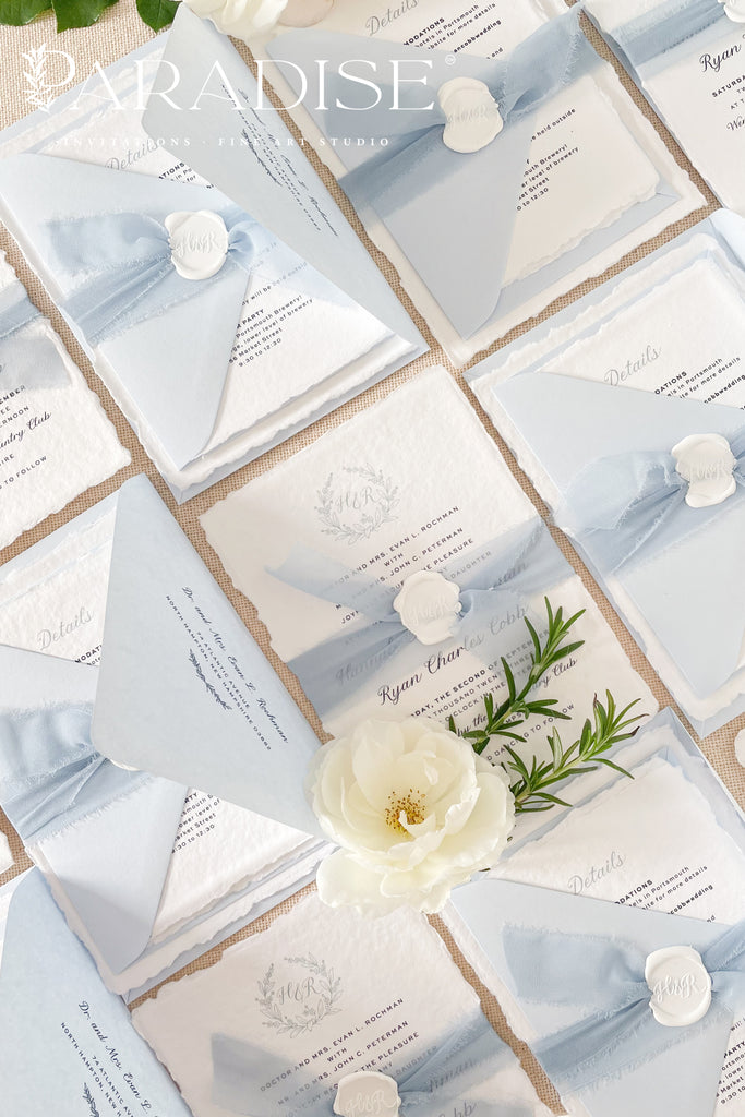 Catiana Handmade Paper Wedding Invitation Sets