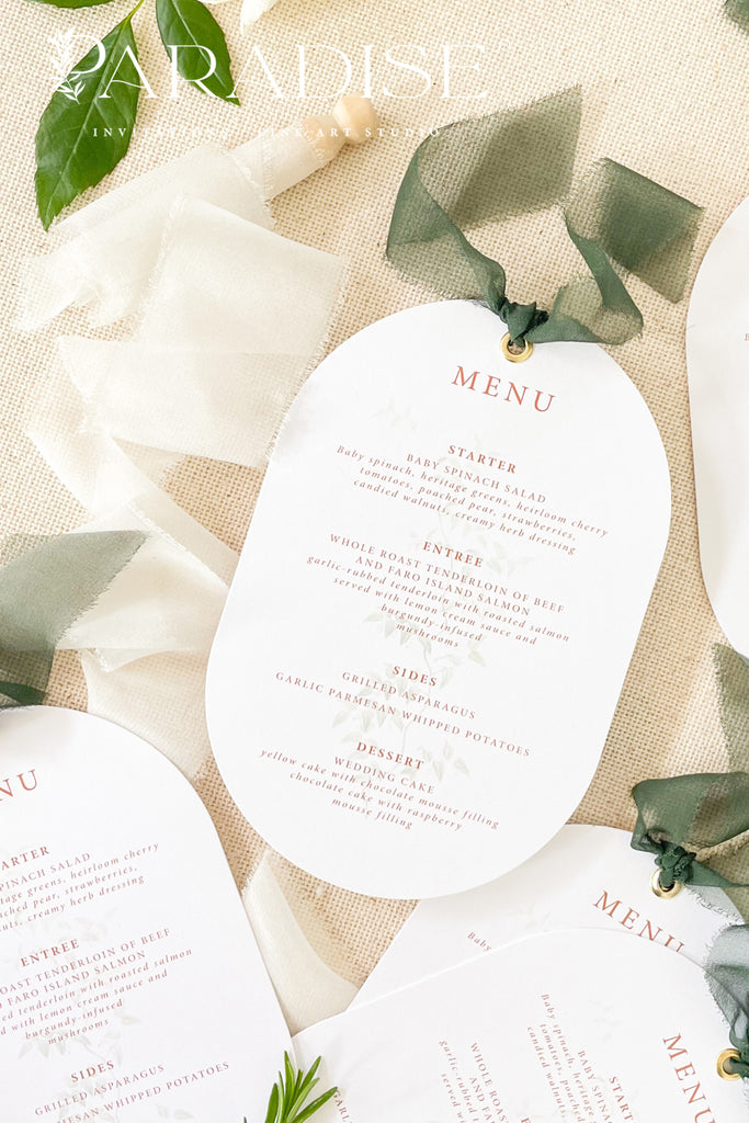 Sadie Double Arch Wedding Menus