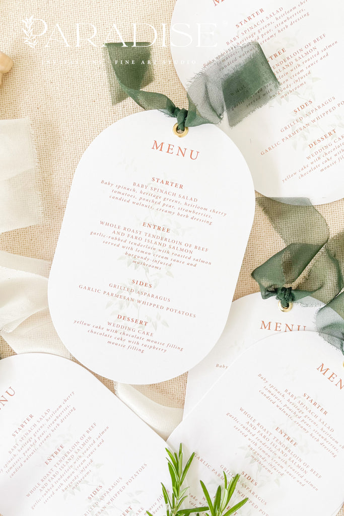 Sadie Double Arch Wedding Menus