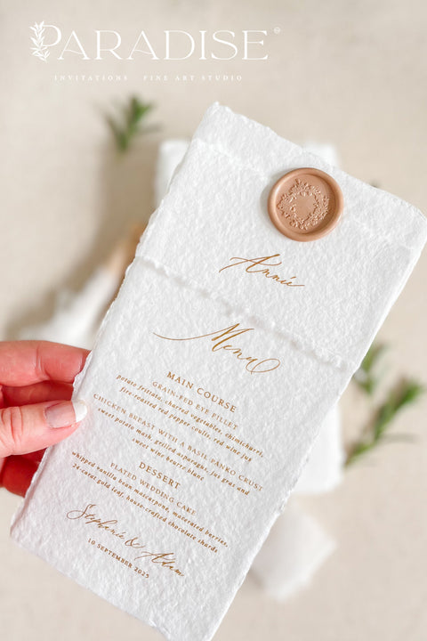 Wedding Menus Piper