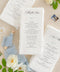 Add artisanal elegance to your wedding tables with our handmade paper wedding menus, crafted on luxurious cotton rag paper with naturally torn deckled edges. Each menu is printed with refined typography and delicate design elements, embodying the essence of fine-art minimalism. Perfect for romantic, garden, and destination weddings, these menus bring texture, warmth, and timeless sophistication to your reception setting.