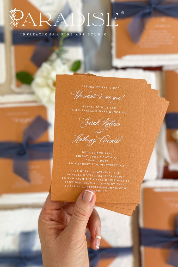 Alora Handmade Paper Wedding Invitation Sets