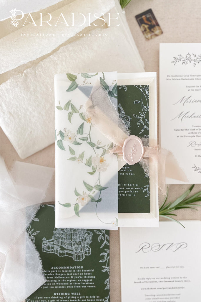 Adalyn Letterpress Wedding Invitations