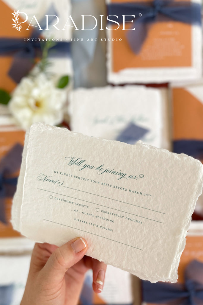 Alora Handmade Paper Wedding Invitation Sets