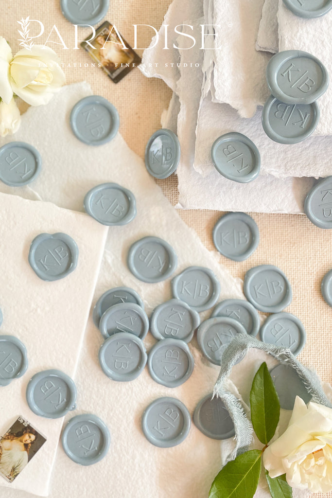 Dusty Blue Wax Seals