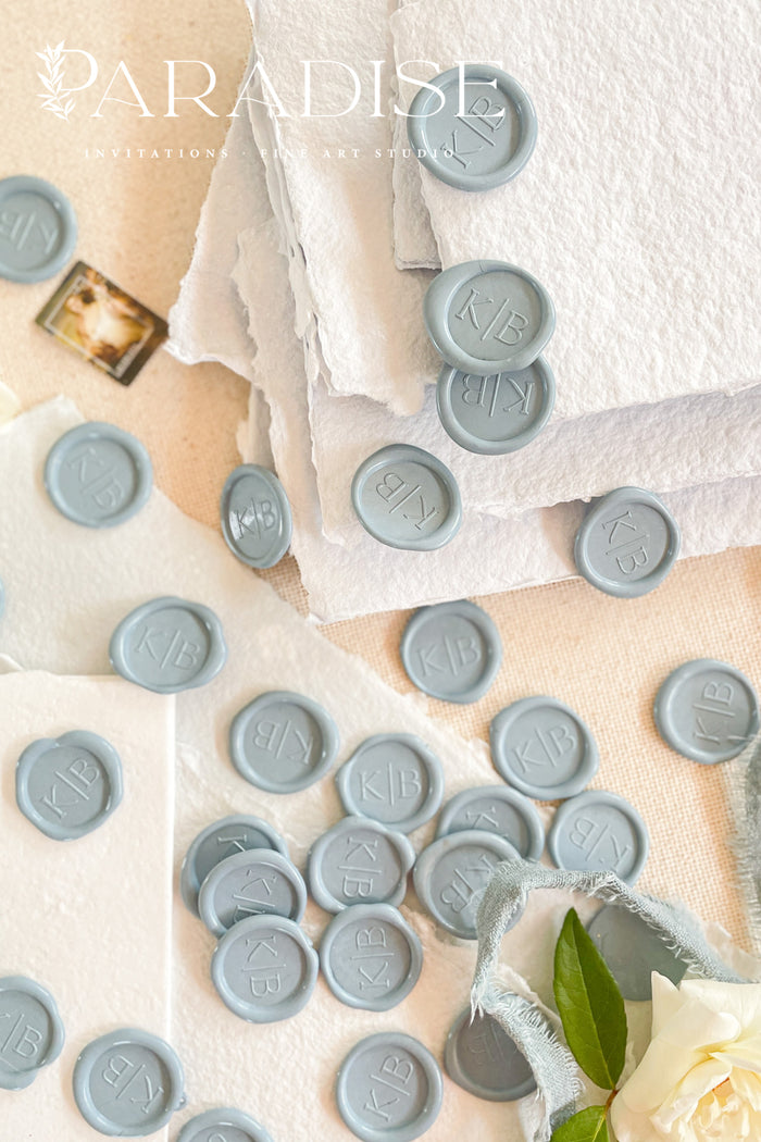 Dusty Blue Wax Seals