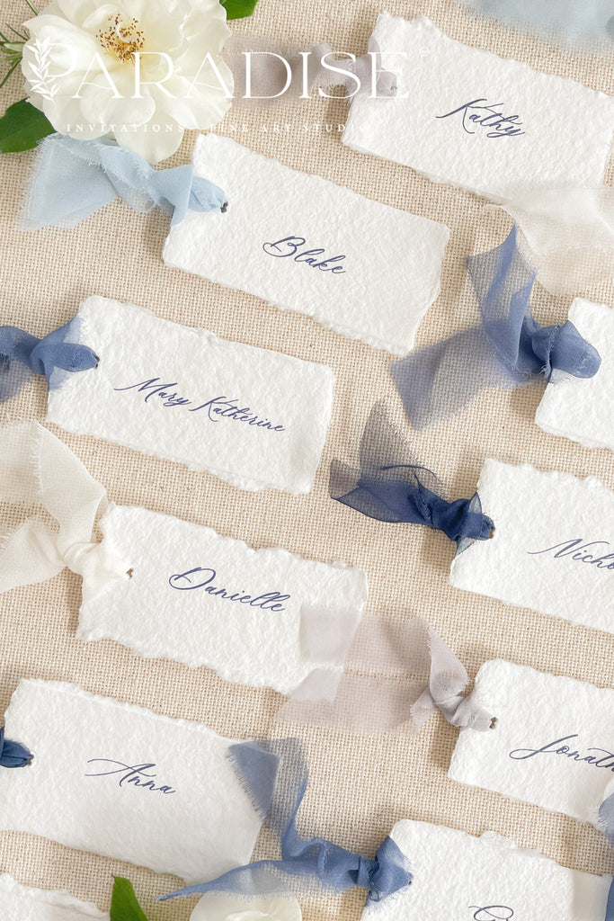 Leia Handmade Paper Place Cards