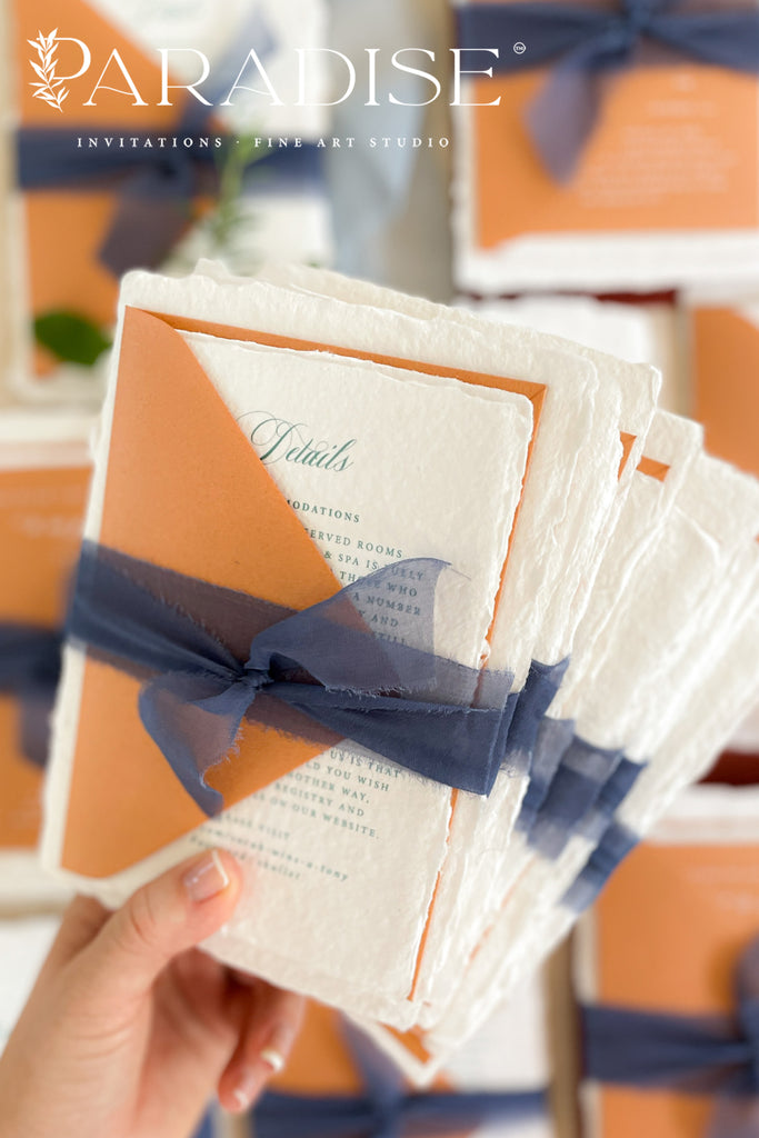 Alora Handmade Paper Wedding Invitation Sets