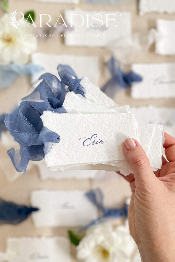 Leia Handmade Paper Place Cards